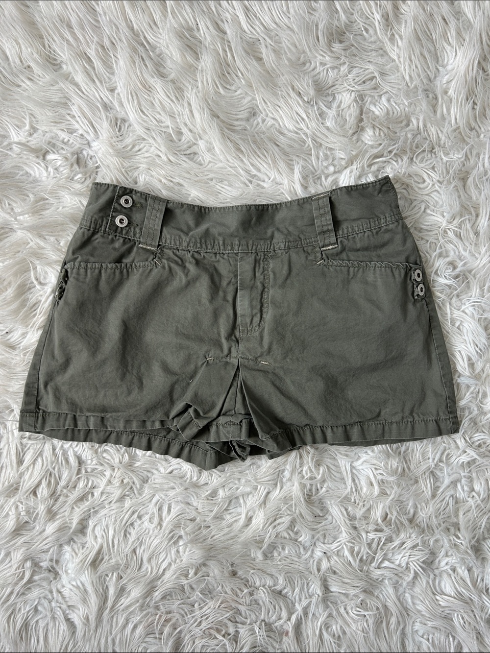 Y2K 2000s Grunge Green Cargo Skort - Picture 5 of 6
